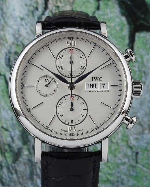 (image for) AN IWC STAINLESS STEEL 41MM PORTOFINO AUTOMATIC CHRNOGRAPH